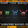 Anime Moose Twitch Sub Badges