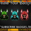 Viking Twitch Sub Badges and Twitch Emotes