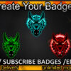 Wolf Twitch Sub Badges and Twitch Emotes