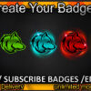 Wolf Twitch Sub Badges and Twitch Emotes
