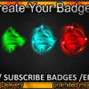 Wolf Twitch Sub Badges and Twitch Emotes