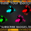 Wolf Twitch Sub Badges and Twitch Emotes