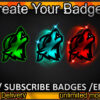Wolf Twitch Sub Badges and Twitch Emotes