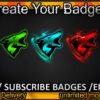 Wolf Twitch Sub Badges and Twitch Emotes