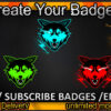 Wolf Twitch Sub Badges and Twitch Emotes
