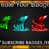 Wolf Twitch Sub Badges and Twitch Emotes
