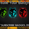 Wolves Twitch Sub Badges and Twitch Emotes