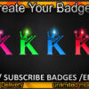 K Twitch Sub Badges and Twitch Emotes