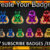 Spartan Twitch Sub Badges