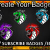 Dragon Twitch Sub Badges
