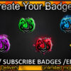 Dragon Twitch Sub Badges