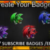 Dragon Twitch Sub Badges