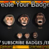 Monkey Twitch Sub Badges