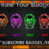 Monkey Twitch Sub Badges