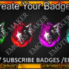 Wolf Twitch Sub Badges