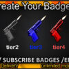 Gun Twitch Sub Badges