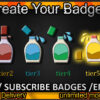 Bottle Twitch Sub Badges