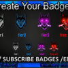 Wolf Twitch Sub Badges