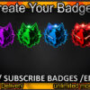 Wolf Twitch Sub Badges and Twitch Emotes