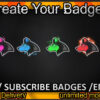 Wolf Twitch Sub Badges and Twitch Emotes