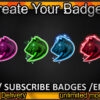 Wolf Twitch Sub Badges and Twitch Emotes