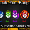 Wolf Twitch Sub Badges