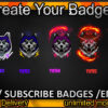Wolf Twitch Sub Badges
