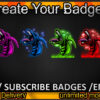 Dragon Twitch Sub Badges