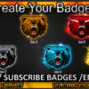 Bear Twitch Sub Badges and Twitch Emotes