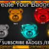 Bear Twitch Sub Badges and Twitch Emotes