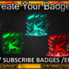 Dragon Twitch Sub Badges and Twitch Emotes