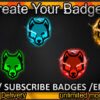 Wolves Twitch Sub Badges and Twitch Emotes