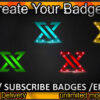 X Twitch Sub Badges and Twitch Emotes