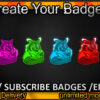 Wolf Twitch Sub Badges and Twitch Emotes